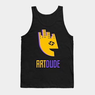 YourArtDude Logo In Purple And Gold Tank Top